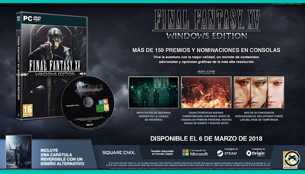 Final Fantasy XV Windows Edition contará con una demo gratuita