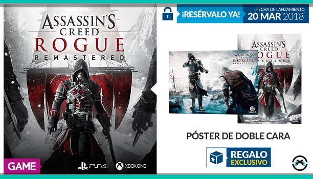 La reserva de Assassin's Creed Rogue Remastered tiene regalo en GAME