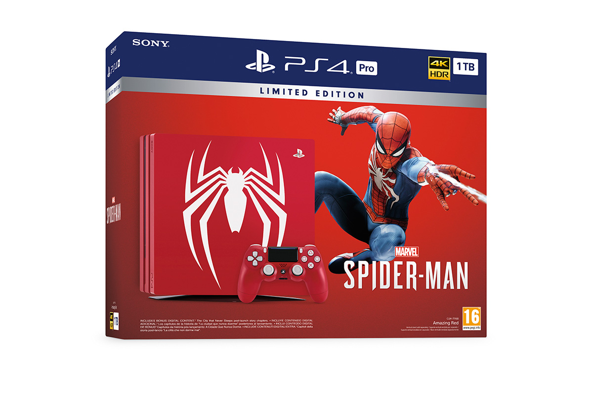 Presentada la PlayStation 4 de Edición Limitada dedicada a Marvel’s Spider-Man