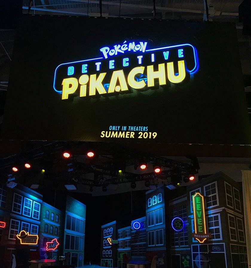 El logo oficial de la película Detective Pikachu