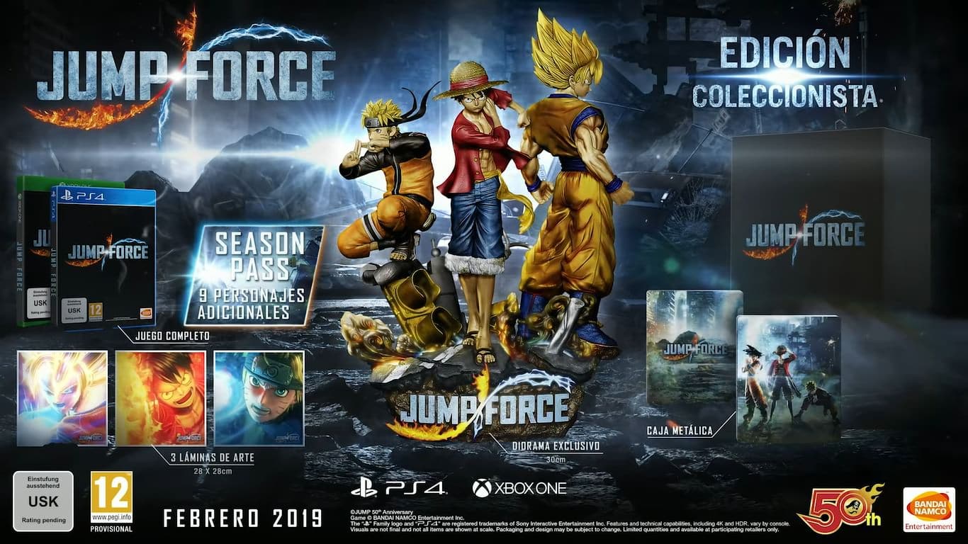 Jump Force llegará en febrero de 2019.