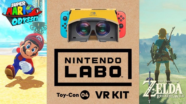 El VR de Nintendo Labo llegará a varios juegos de forma gratuita